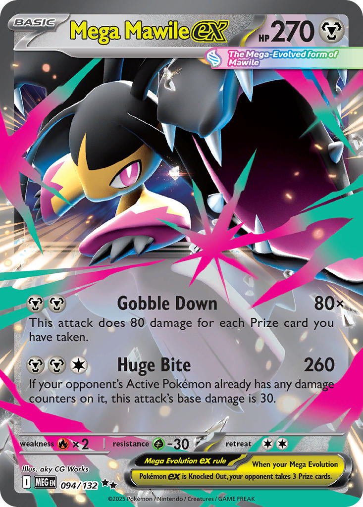 Mega Mawile ex #094/132 Mega Evolution - INGLES