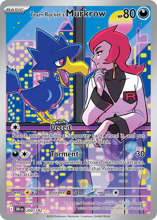 Team Rocket's Murkrow #200/182 Destined Rivals - INGLES